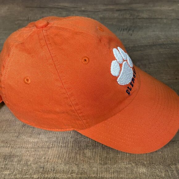 NIKE Clemson Tigers Strap Back Hat Cap Orange Tiger Paw Logo - Picture 5 of 7